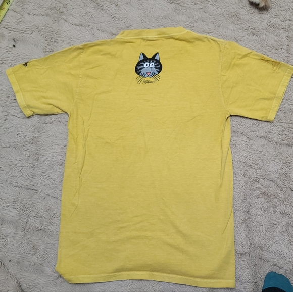 Crazy Shirts Yellow Catnapple Graphic T-Shirt Dole Pinapple Plantation Size S - Picture 3 of 10